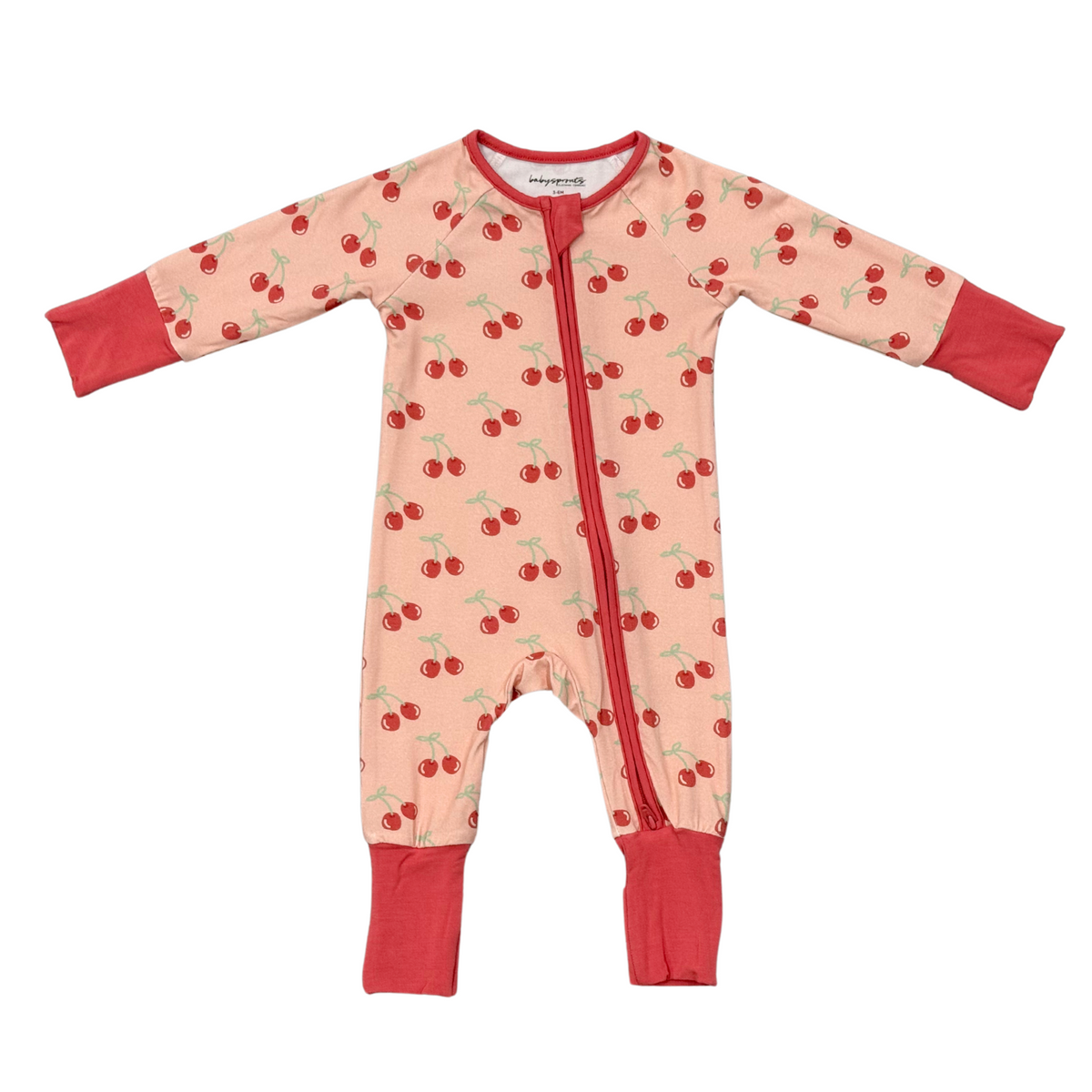 Babysprouts Zip Romper / Cherries