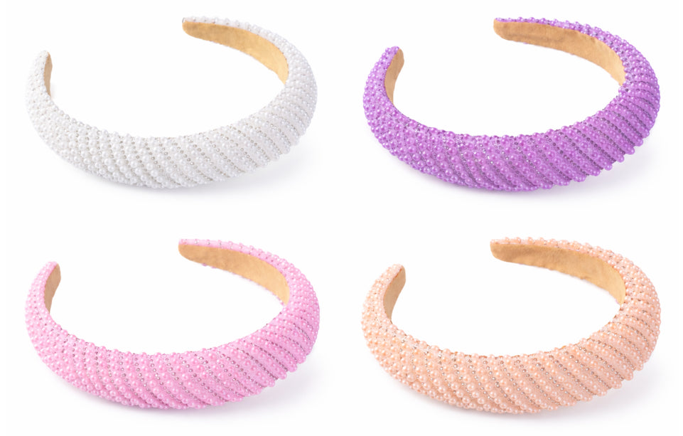 Diagonal Pearl Headband