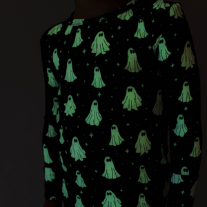 Posh Peanut Long Sleeve Pajama Set / Glow in the Dark Ghostly