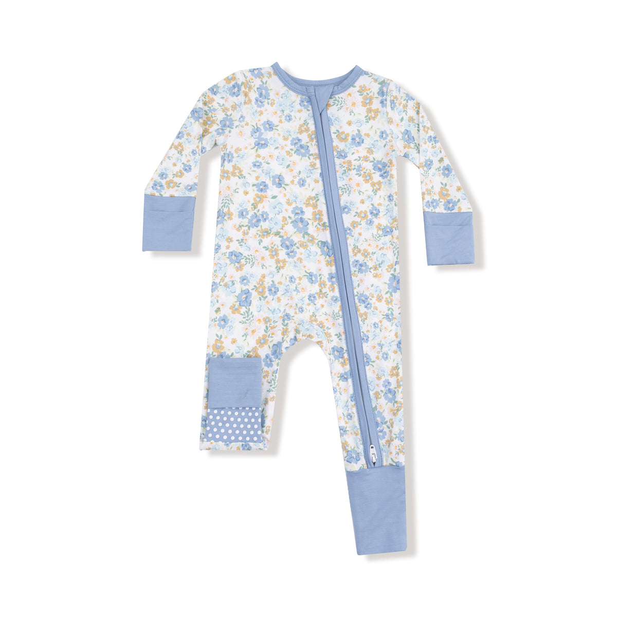 Sweet Rose Calico 2 Way Zipper Convertible Romper