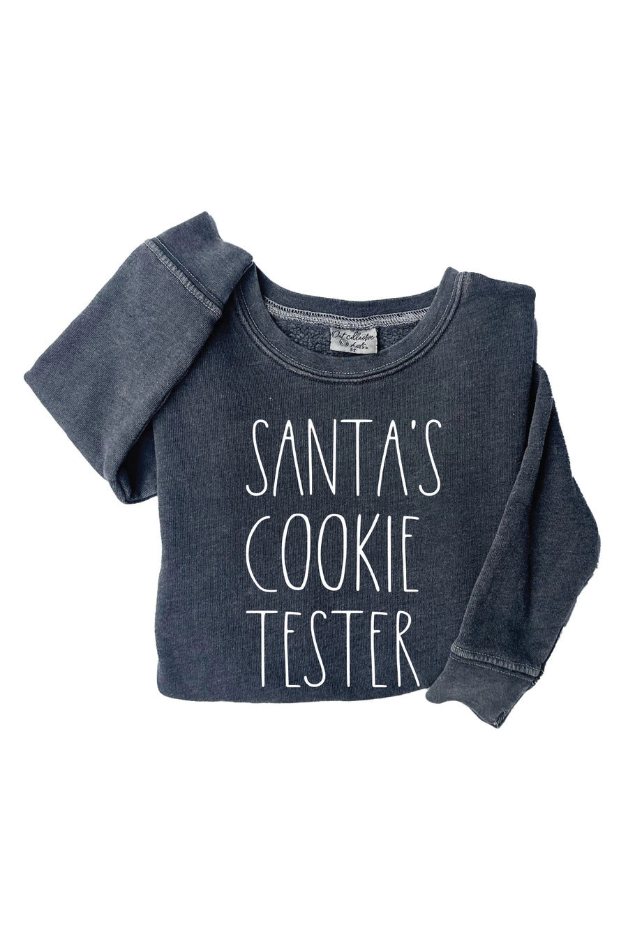 Santa's Cookie Tester Toddler Mineral Graphic Sweatshirt