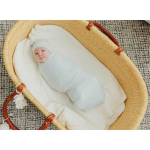 Copper Pearl Knit Swaddle Blanket / Air