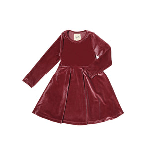 Vignette Merilee Velvet Dress / Cranberry