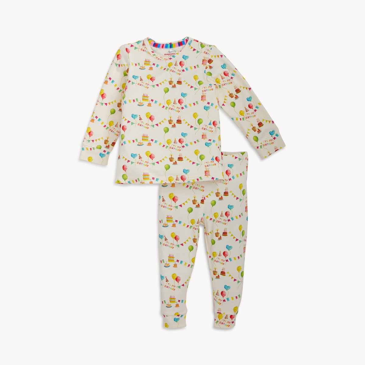 Magnetic Me Modal Magnetic Toddler Pajama Set / Birthday Babe