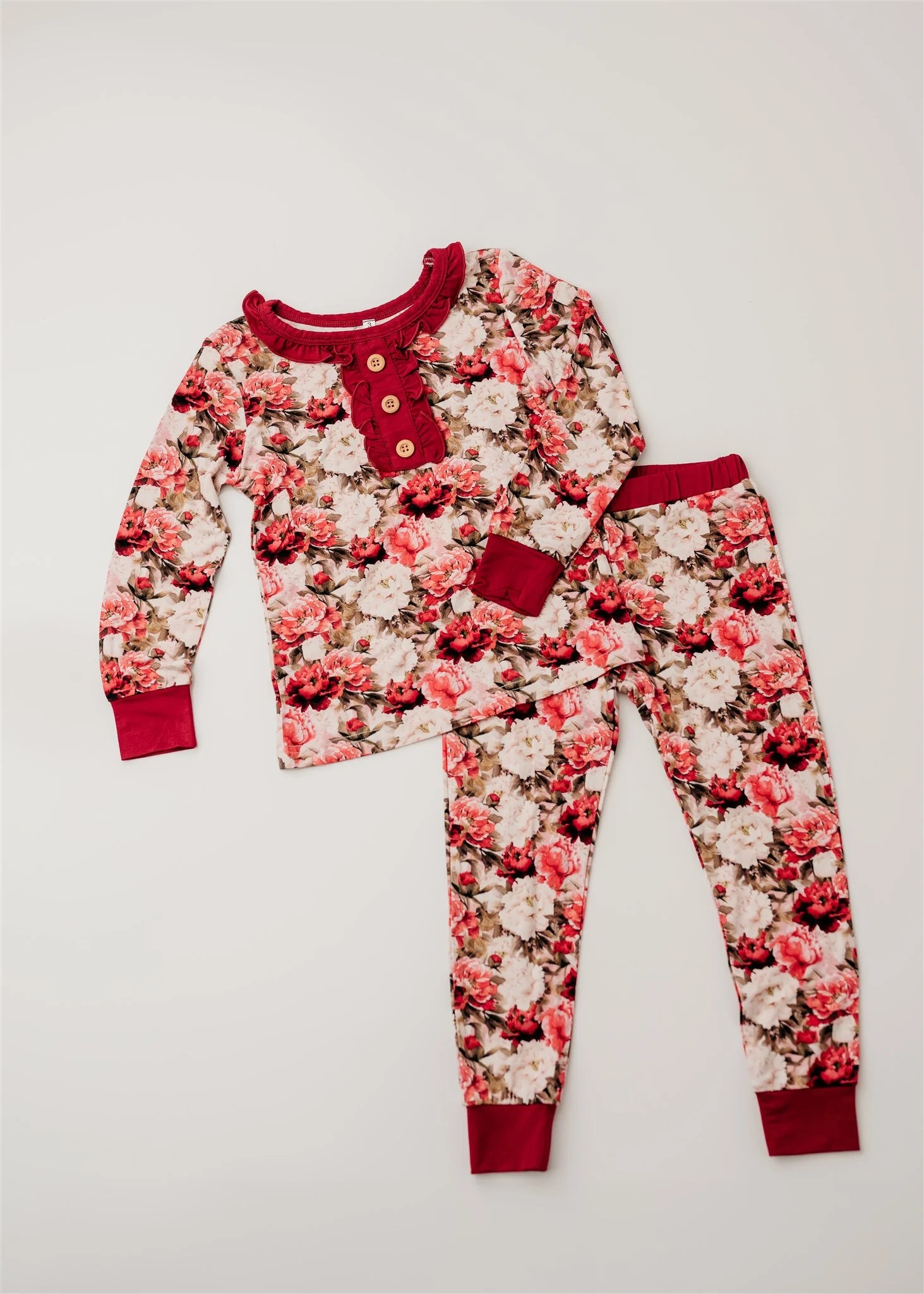 Crimson Bloom Toddler Set