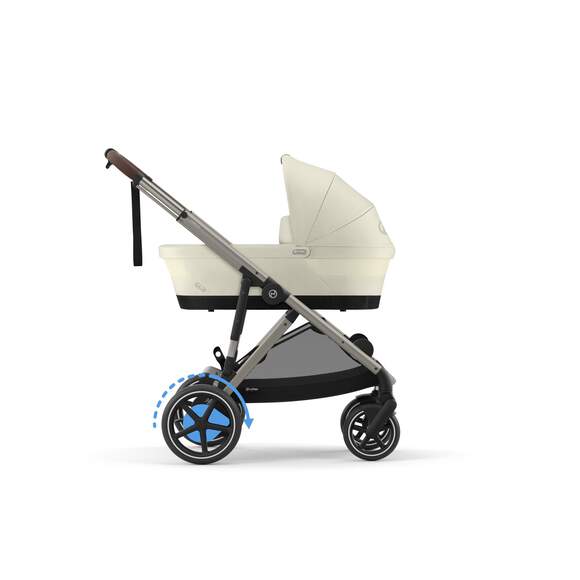 gazelle stroller cybex Cybex e-Gazelle S Electronic Assist Stroller, Silver Frame/Moon Black