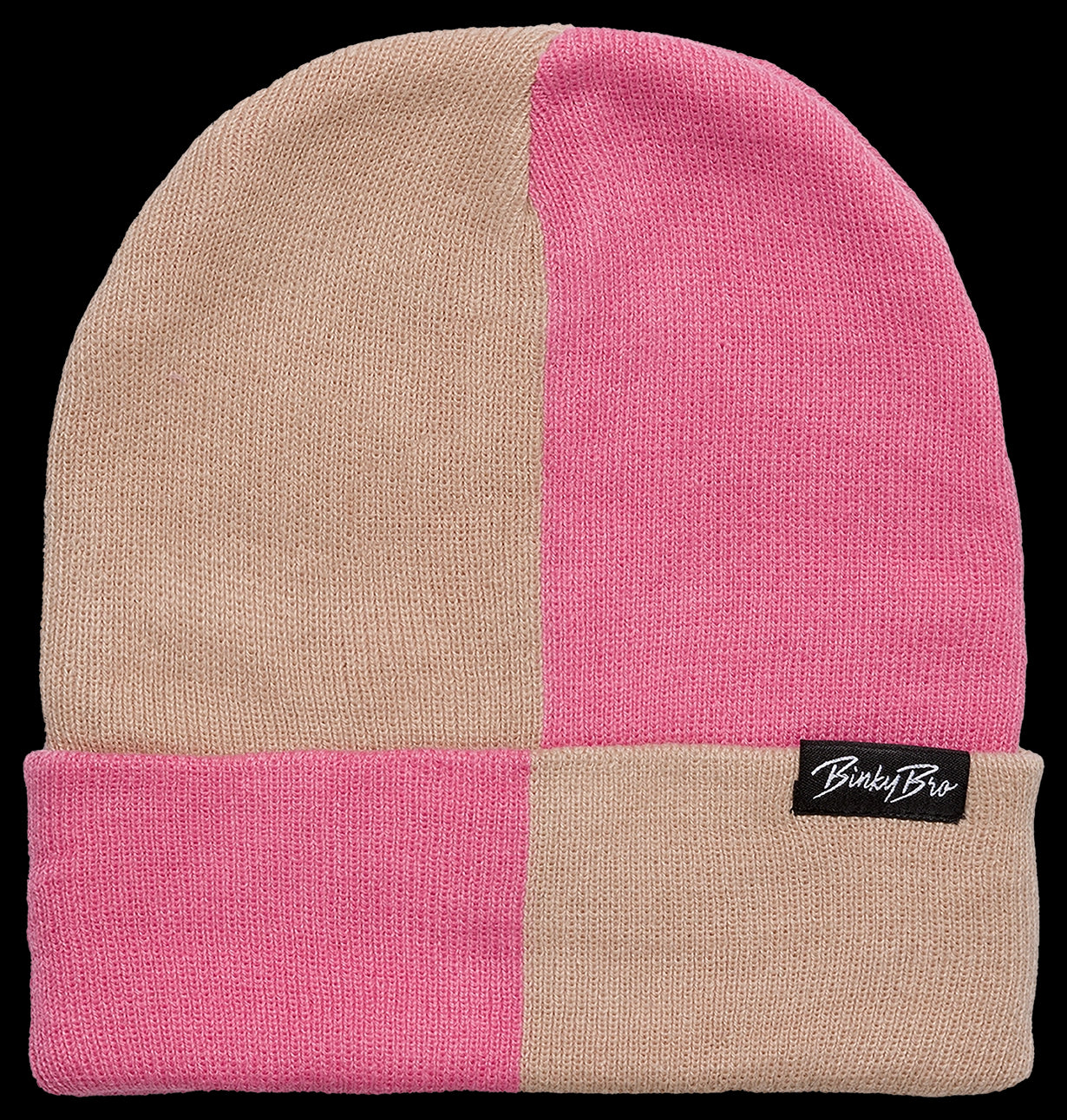 BinkyBro Brighton Block Pink Beanie