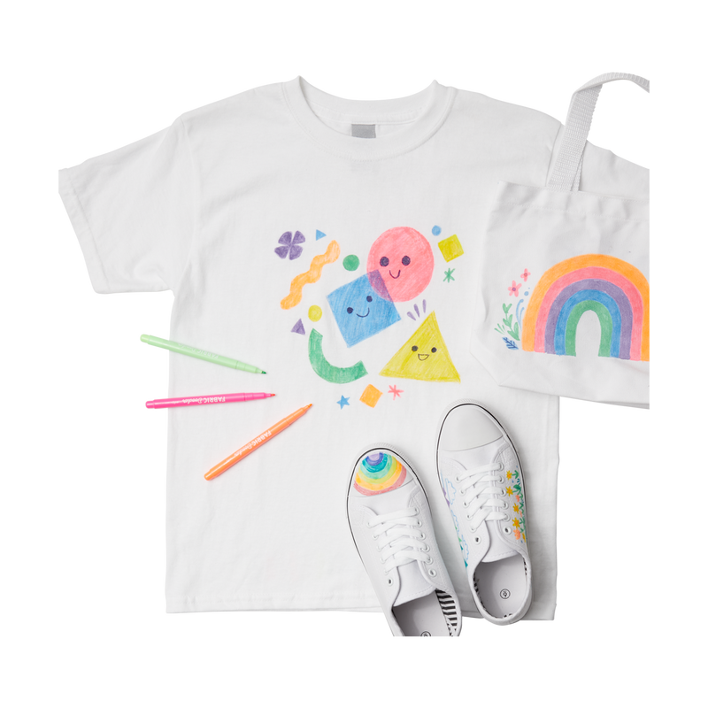 Ooly Fabric Doodlers Permanent Fabric Marker Set