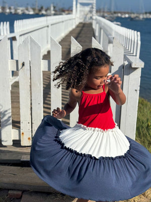 Vignette Phoebe Dress / Red White & Blue