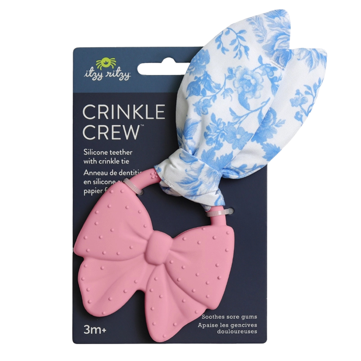 Itzy Ritzy Crinkle Crew / Pink Bow