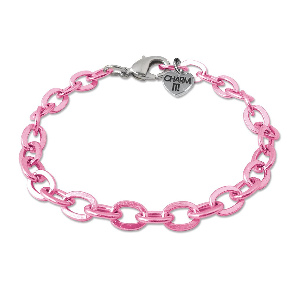 Charm It! Purple Chain Link Bracelet