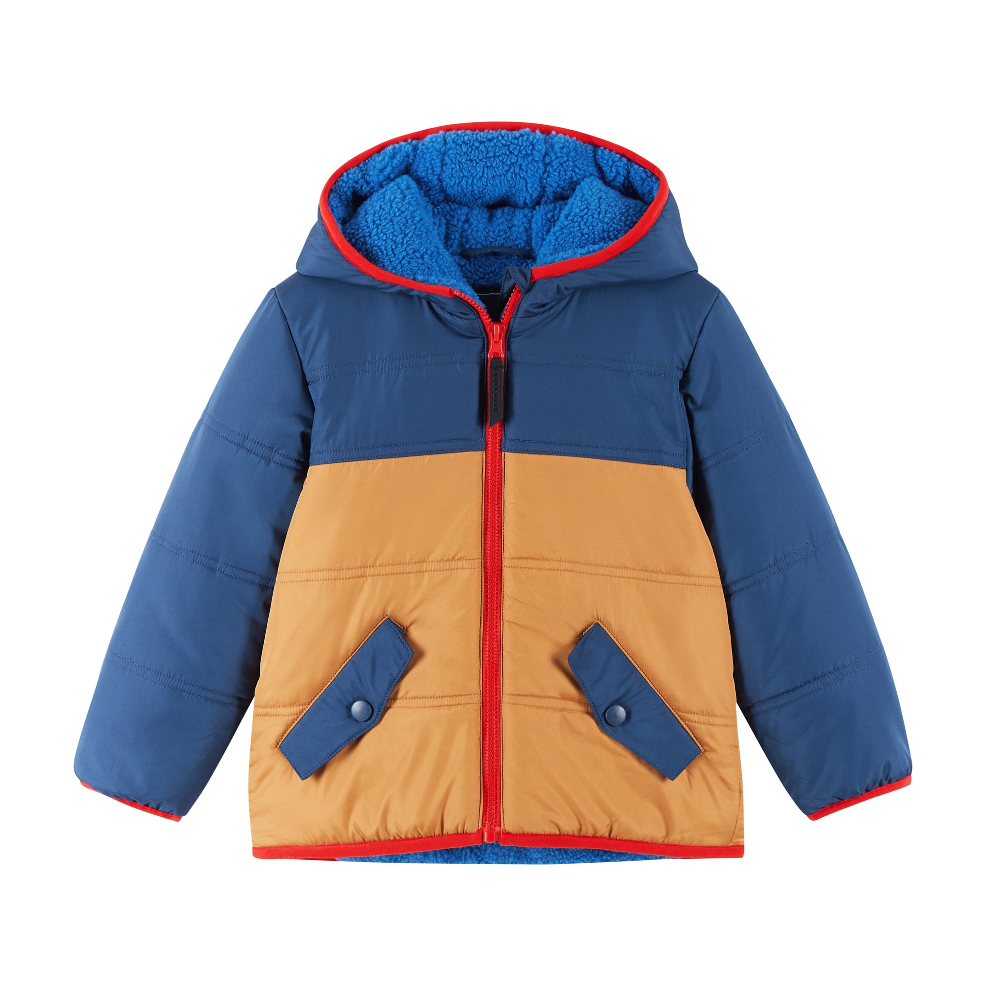 Color Block Sherpa-Lined Jacket