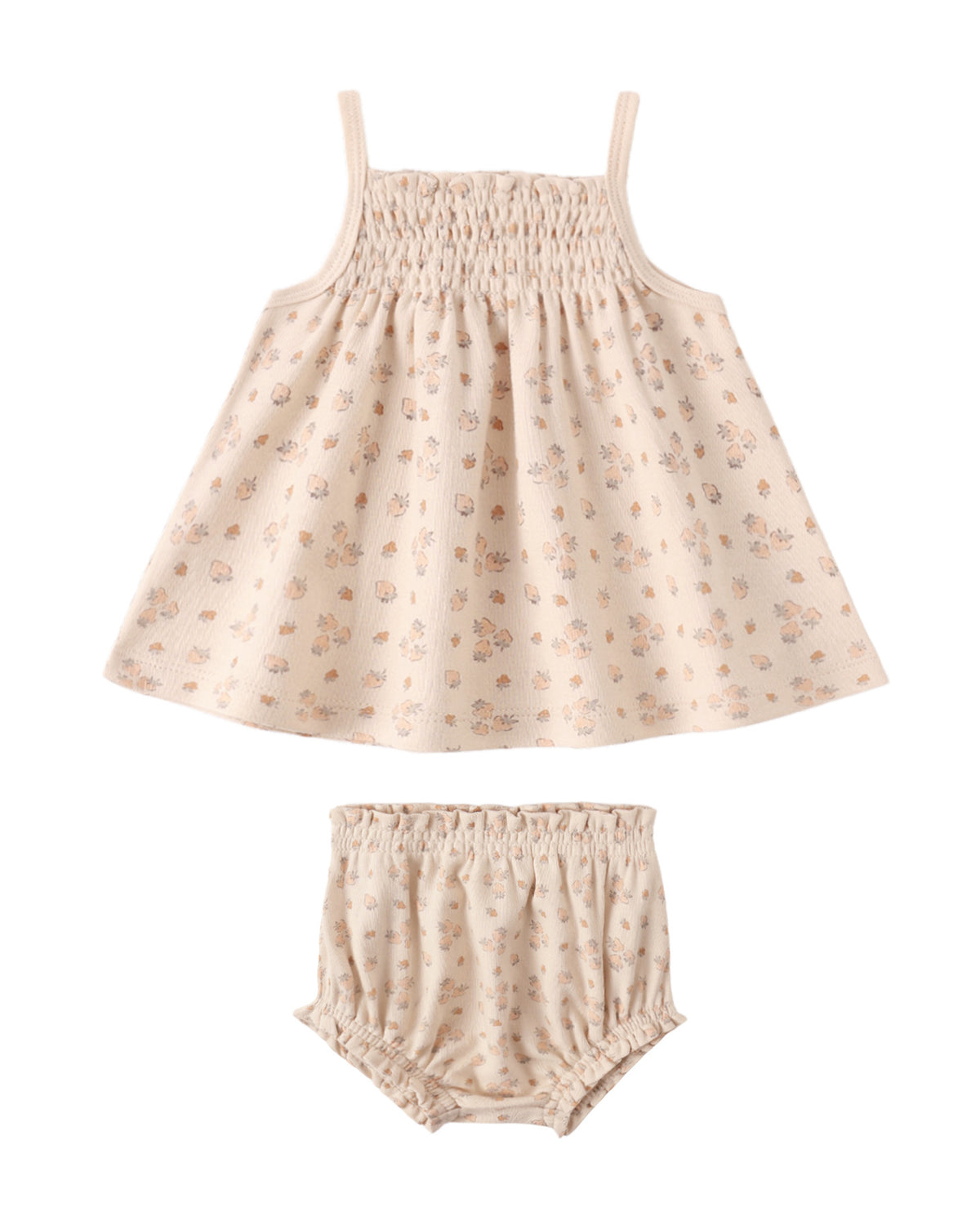 Quincy Mae Smocked Tank + Bloomer Set / Strawberries