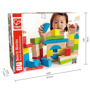 Hape Maple Block Set - 50 Pieces