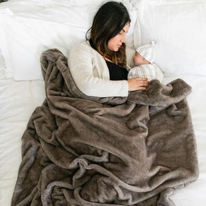 Saranoni Grand Faux Fur Throw Blanket (50"x60")