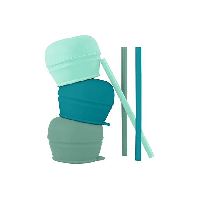 Boon Snug Straw Lids 3 Pack - Mint