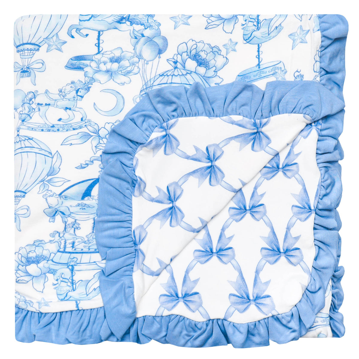 Copper Pearl Ruffled Three-Layer Bamboo Quilt / Vintage Carnival