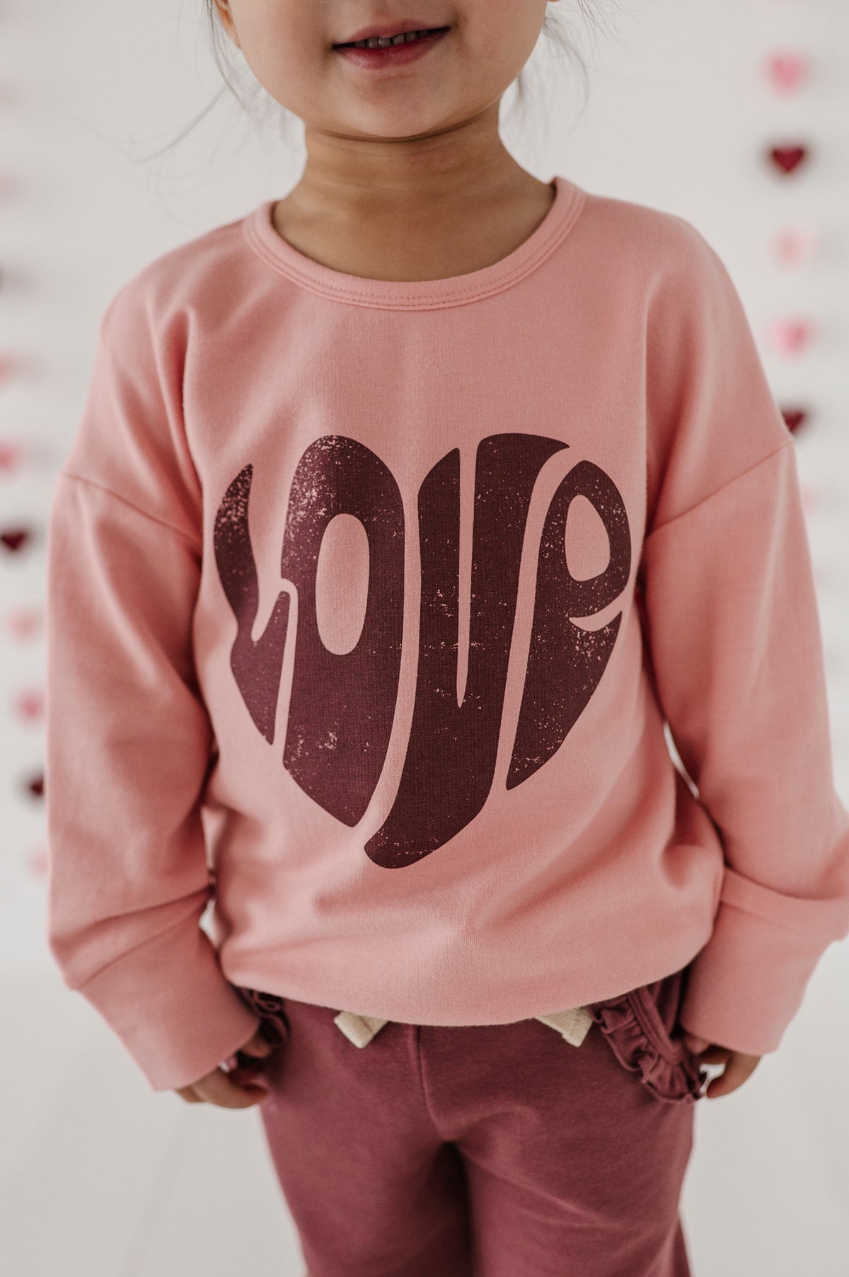 Babysprouts Girl's Love Pullover Sweatshirt