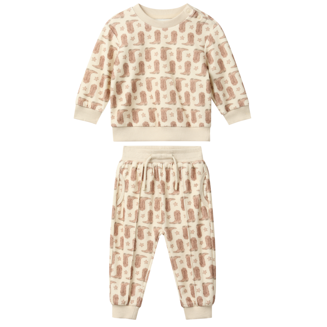 Ettie & H Marley Sweatsuit / Western Boots