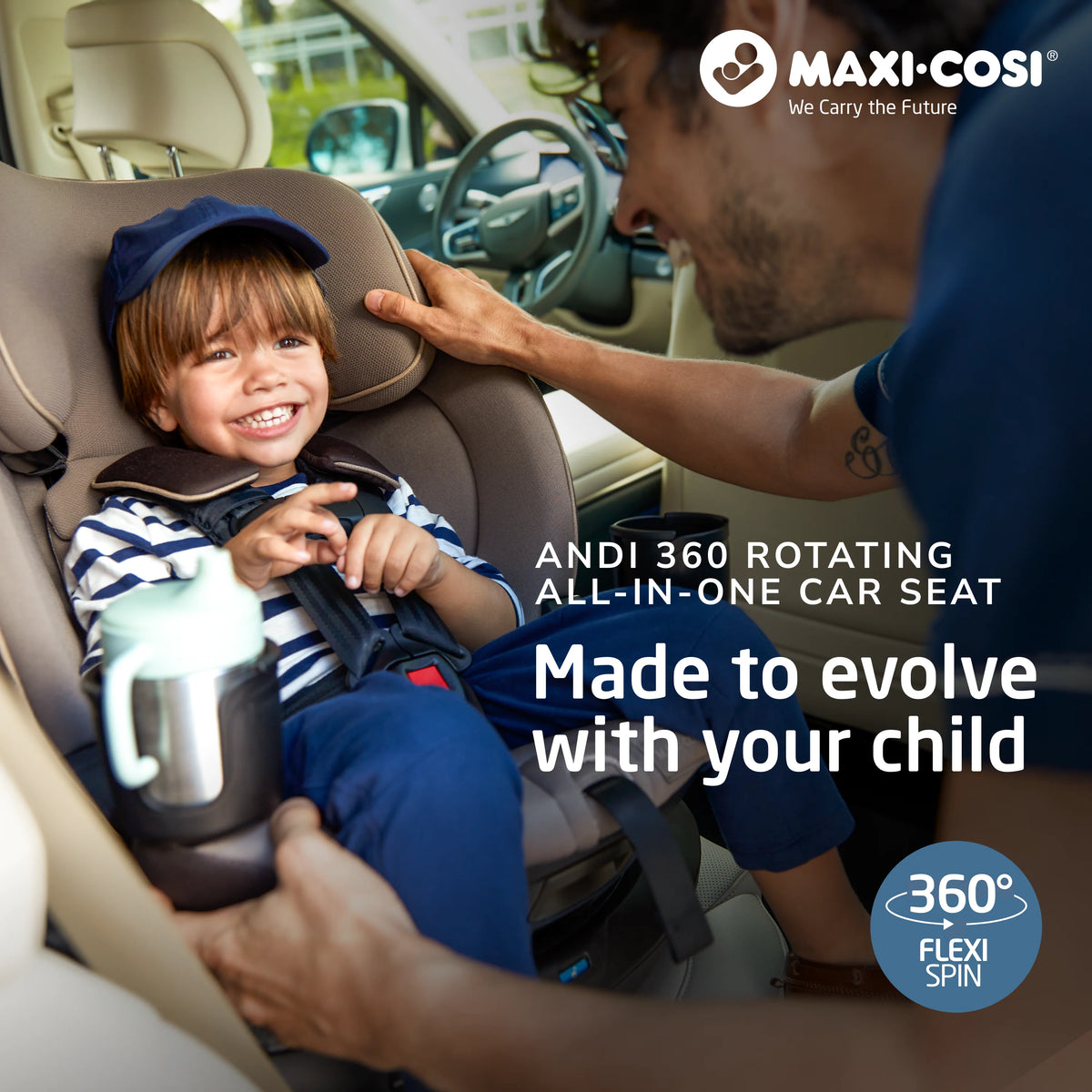 Maxi Cosi Andi 360° Rotating All-in-One Convertible Car Seat