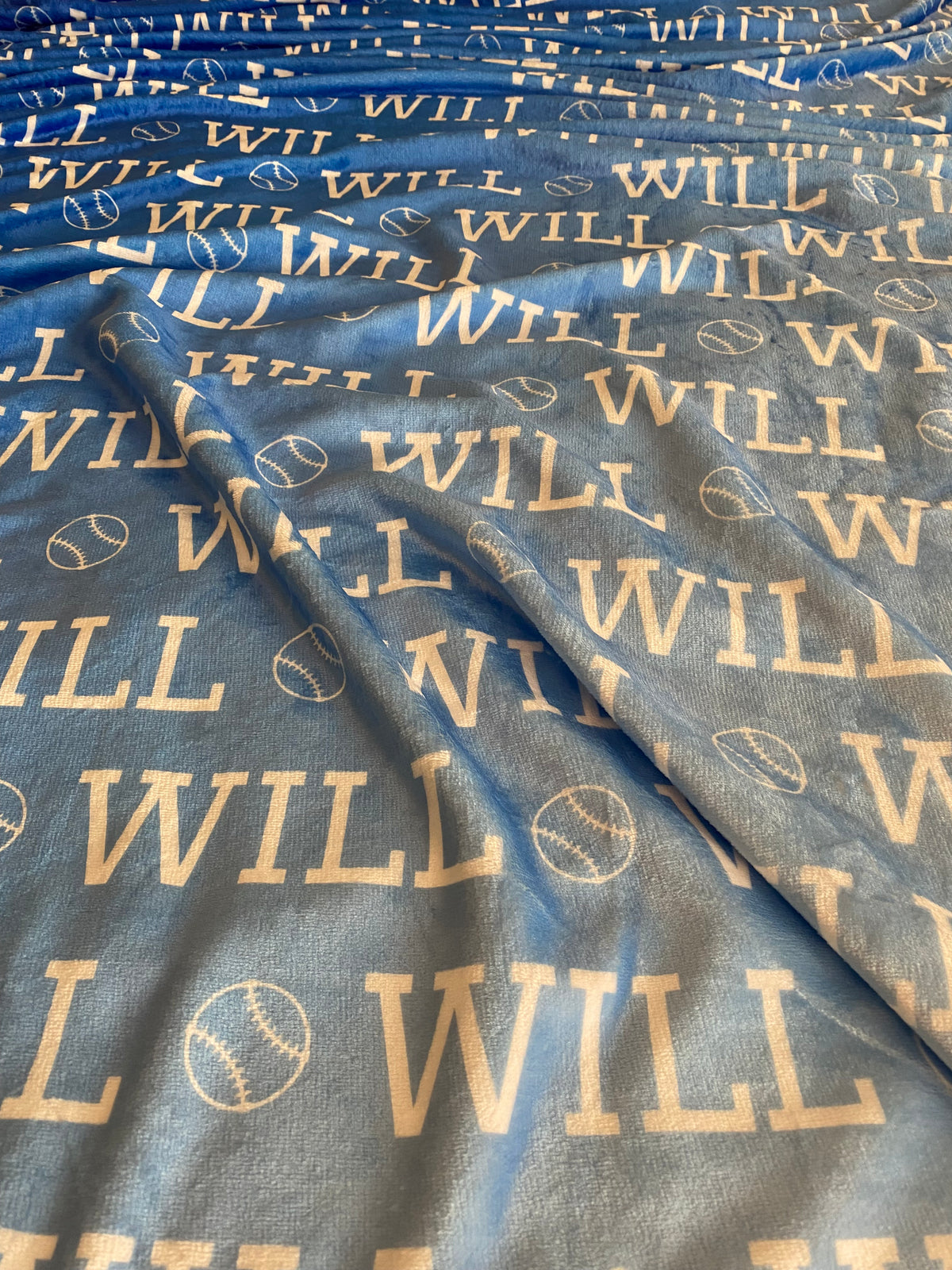 Plush Minky Fleece Personalized Blanket | Atmosphere Ombre