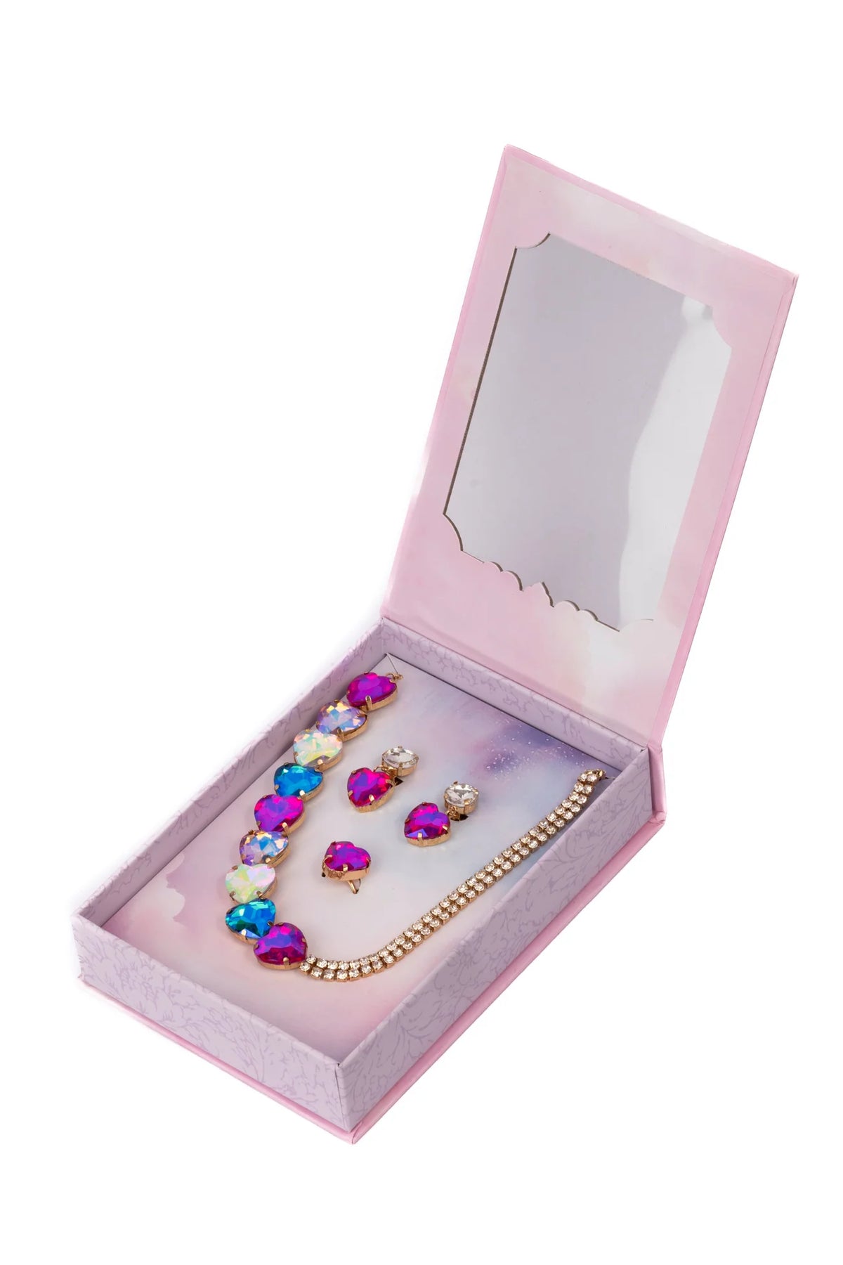 The Aurora Necklace, Clip-On Earrings & Ring Set