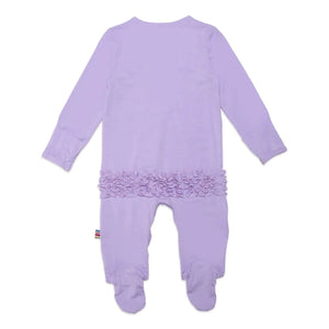 Magnetic Me Modal Magnetic Ruffle Footie / Crocus Petal