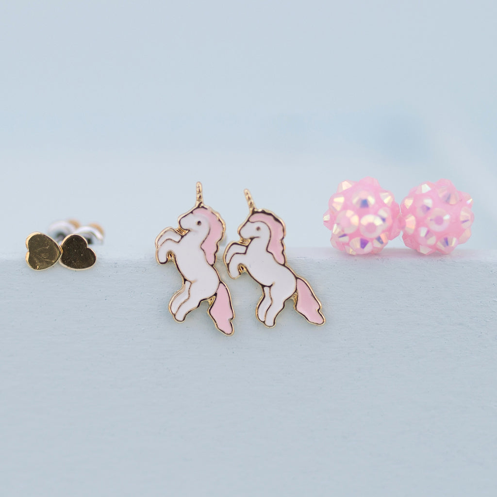 Unicorn Pierced Earrings Set