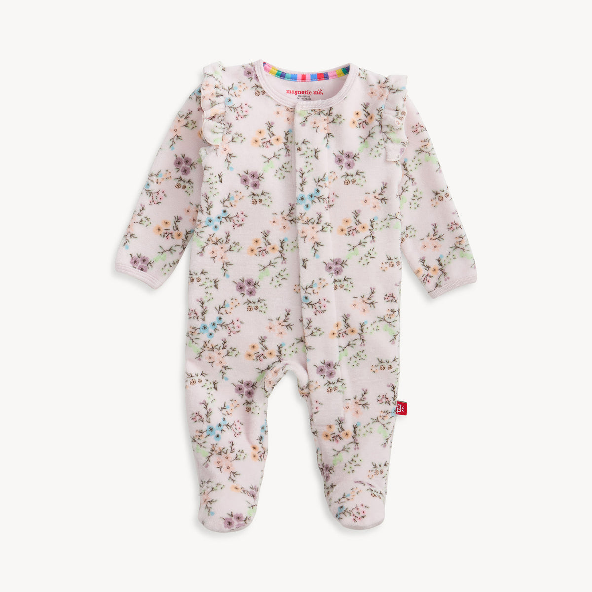 Magnetic Me Velour Magnetic Footie / Emily