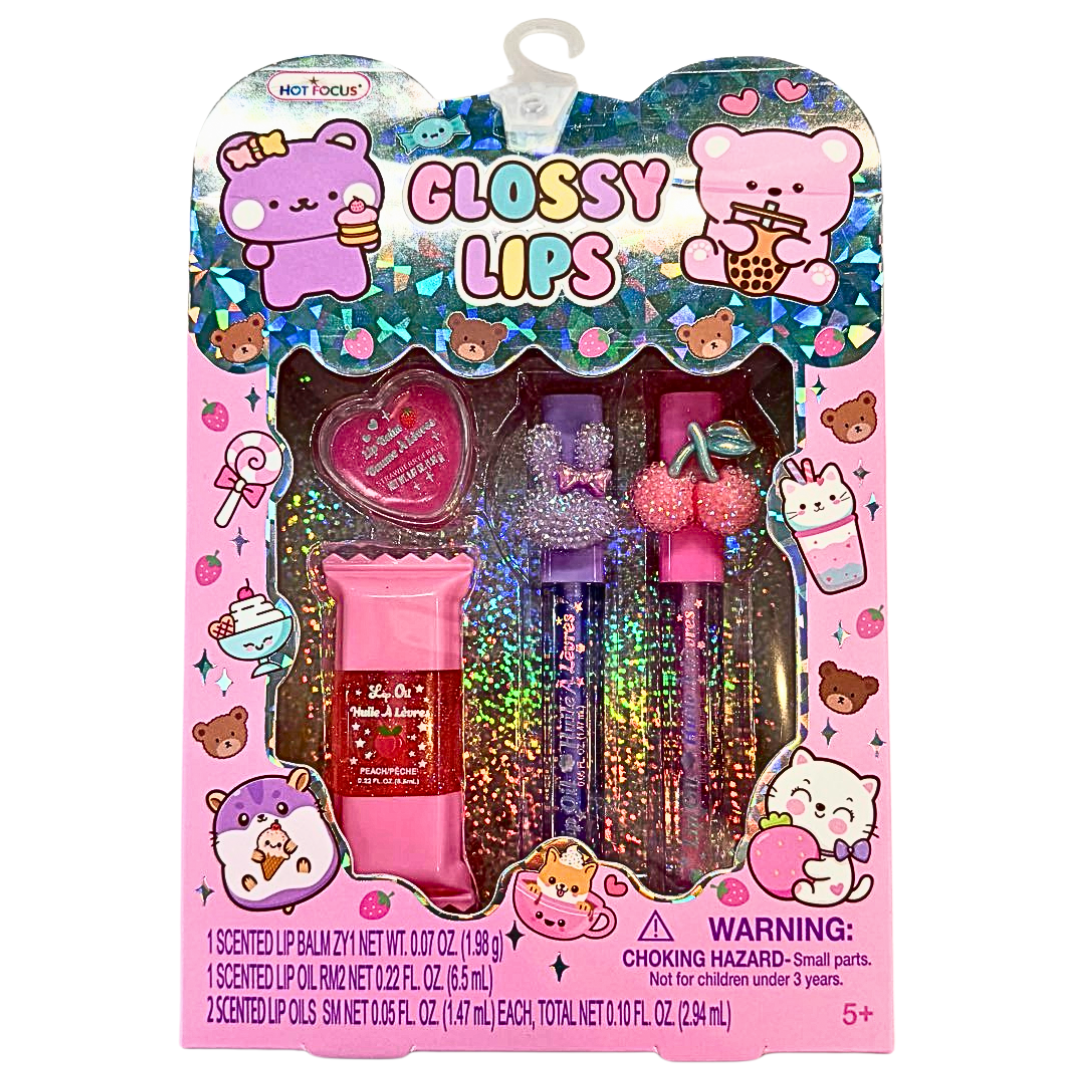 Hot Focus Glossy Lips Set / Critters