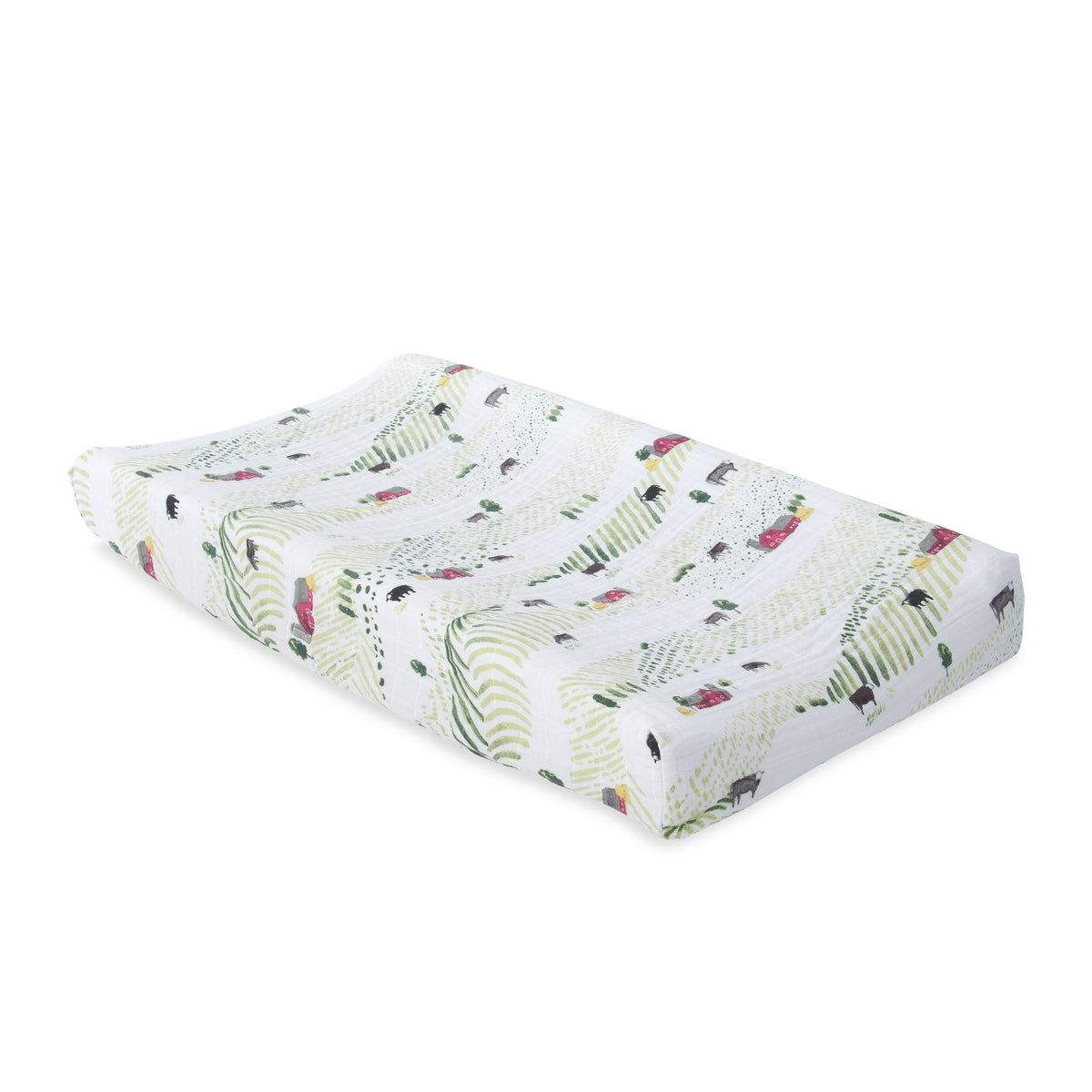 Little Unicorn Cotton Muslin Changing Pad Cover / Rolling Hills