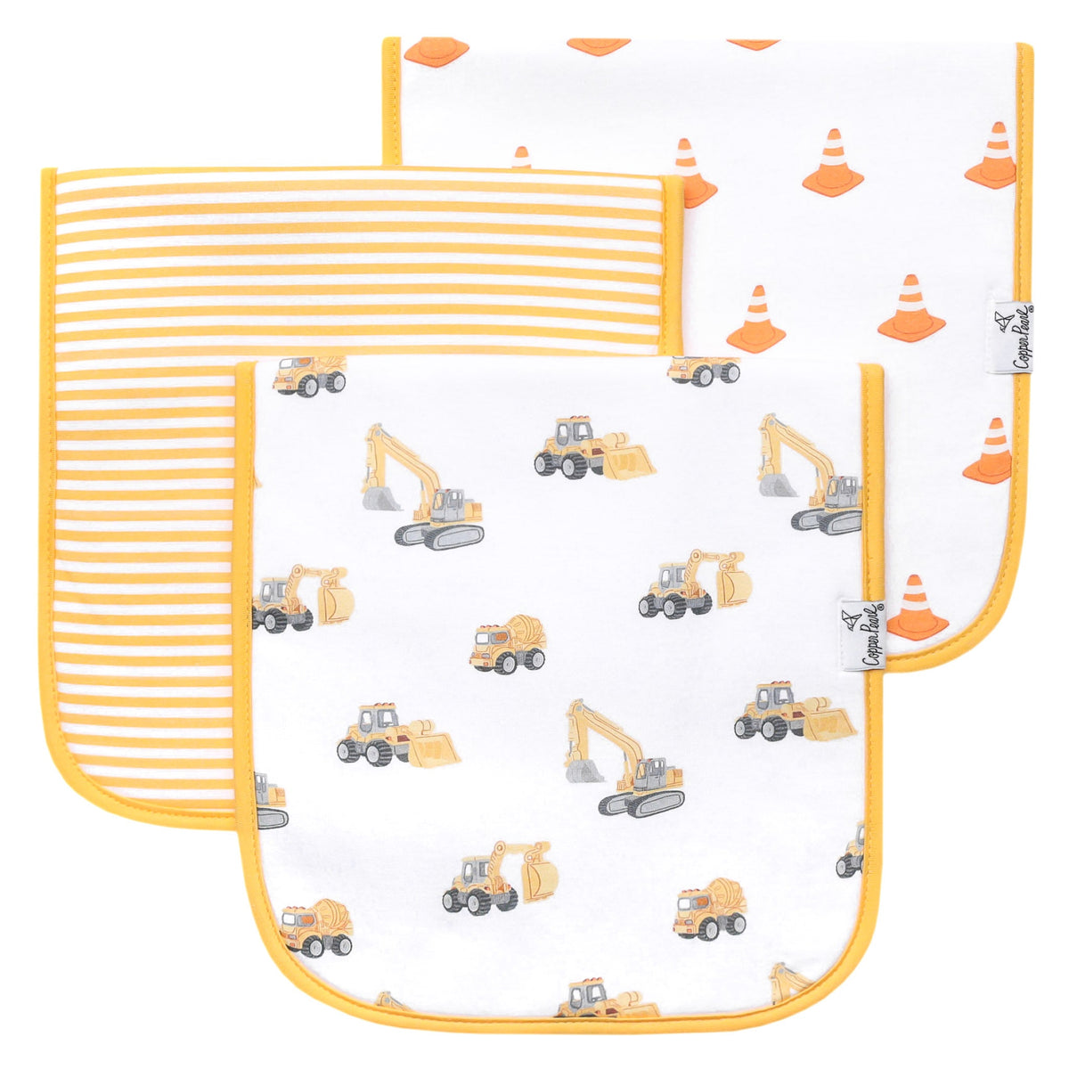 Copper Pearl Premium Burp Cloth Set / Dozer