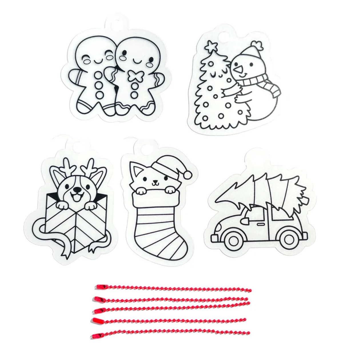 Ooly Mini Shrink-its! DIY Shrink Art Kit - Holly Jolly