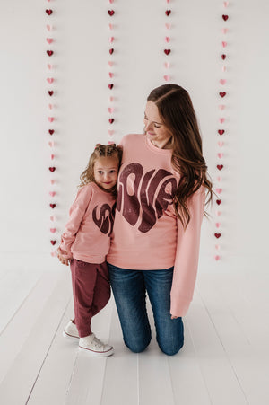 Babysprouts Girl's Love Pullover Sweatshirt