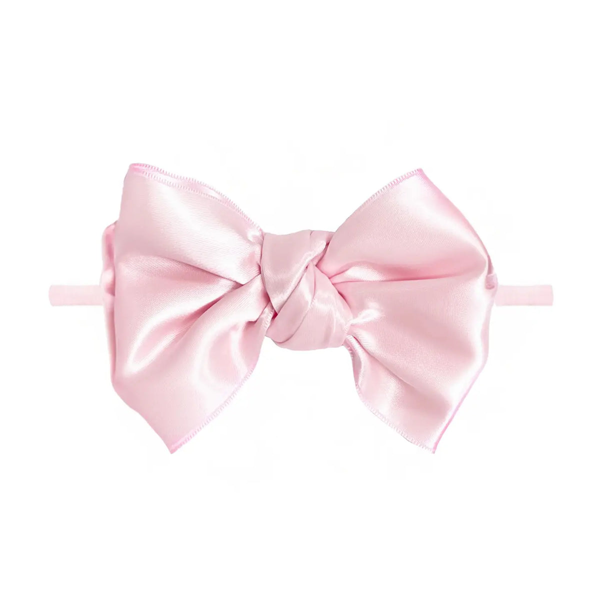Baby Bling Satin FAB-BOW-LOUS Skinny Headband / Pink