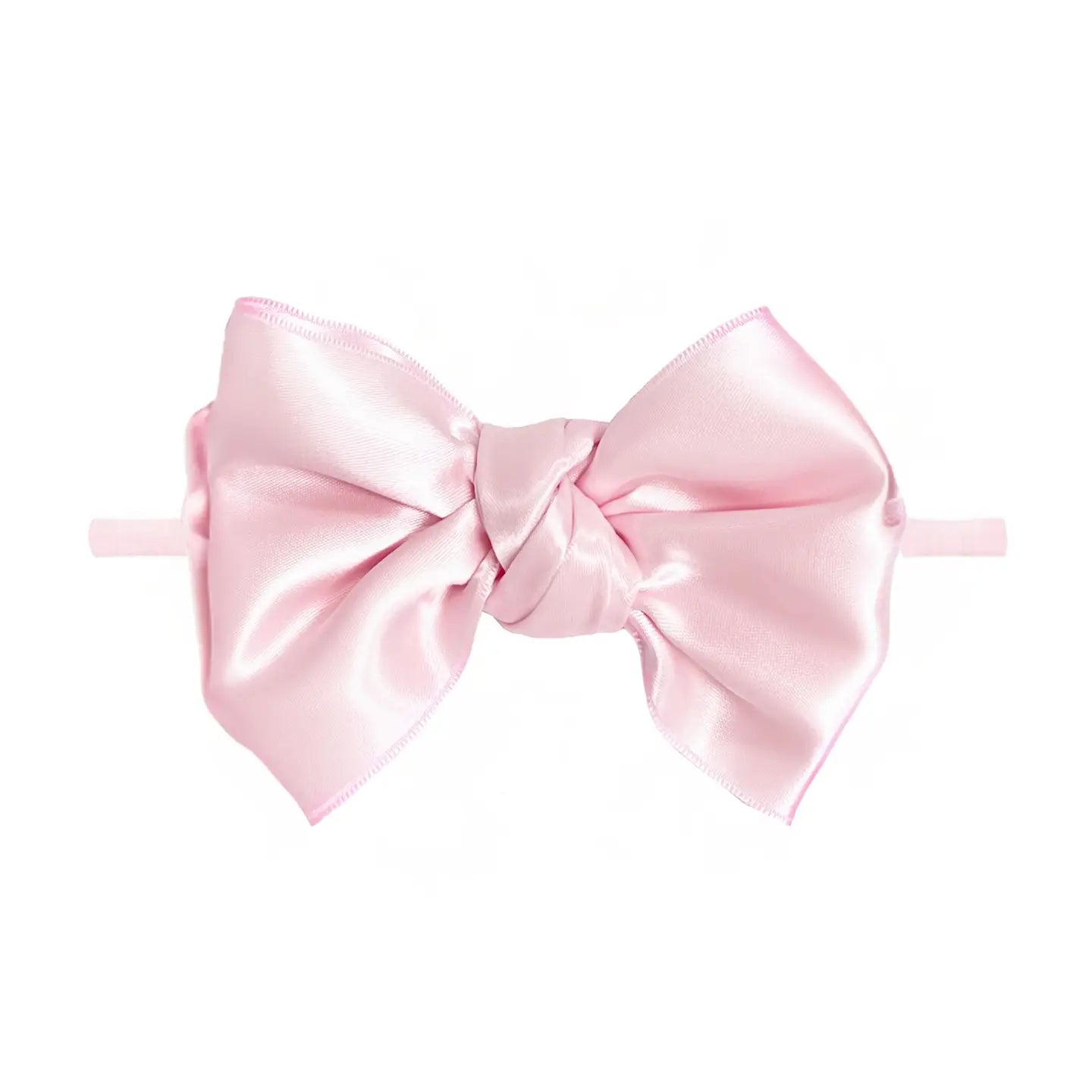 Baby Bling Satin FAB-BOW-LOUS Skinny Headband / Pink