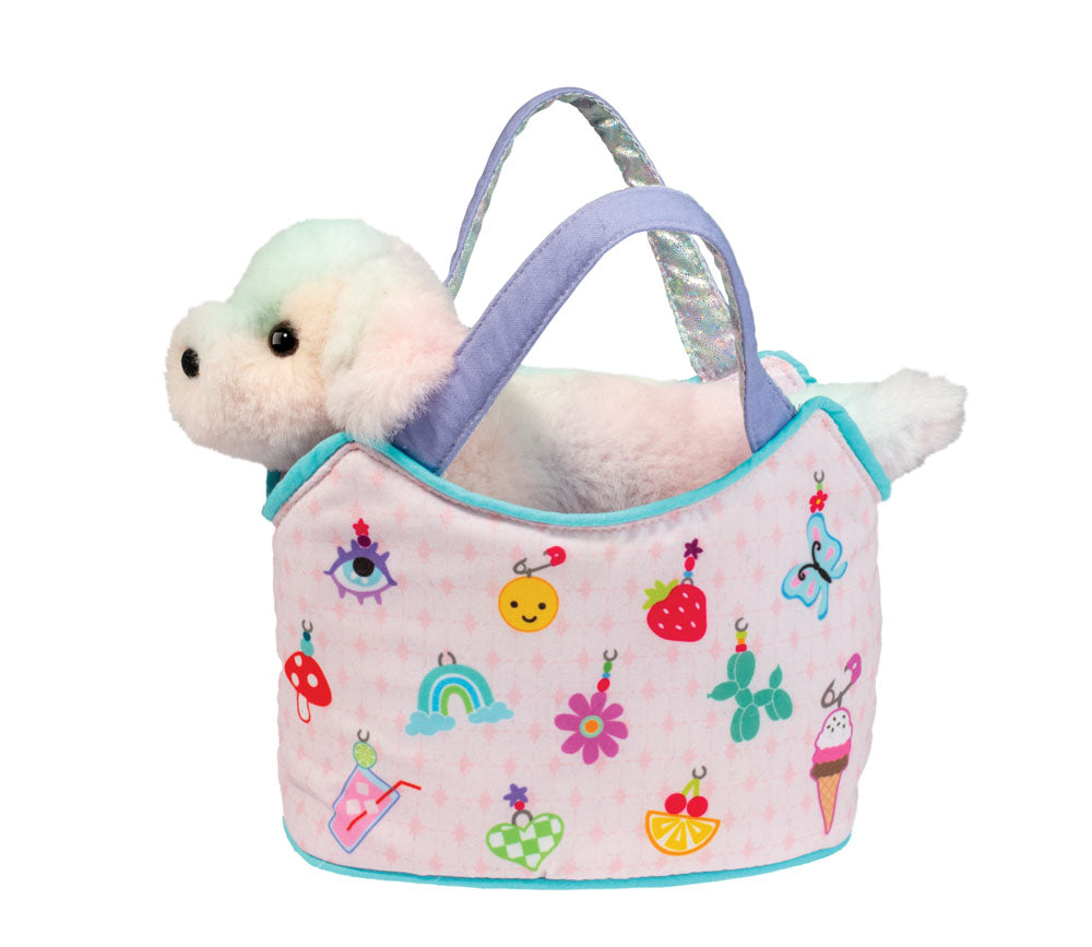 Charmingly Yours Sassy Sak with Rainbow Pup