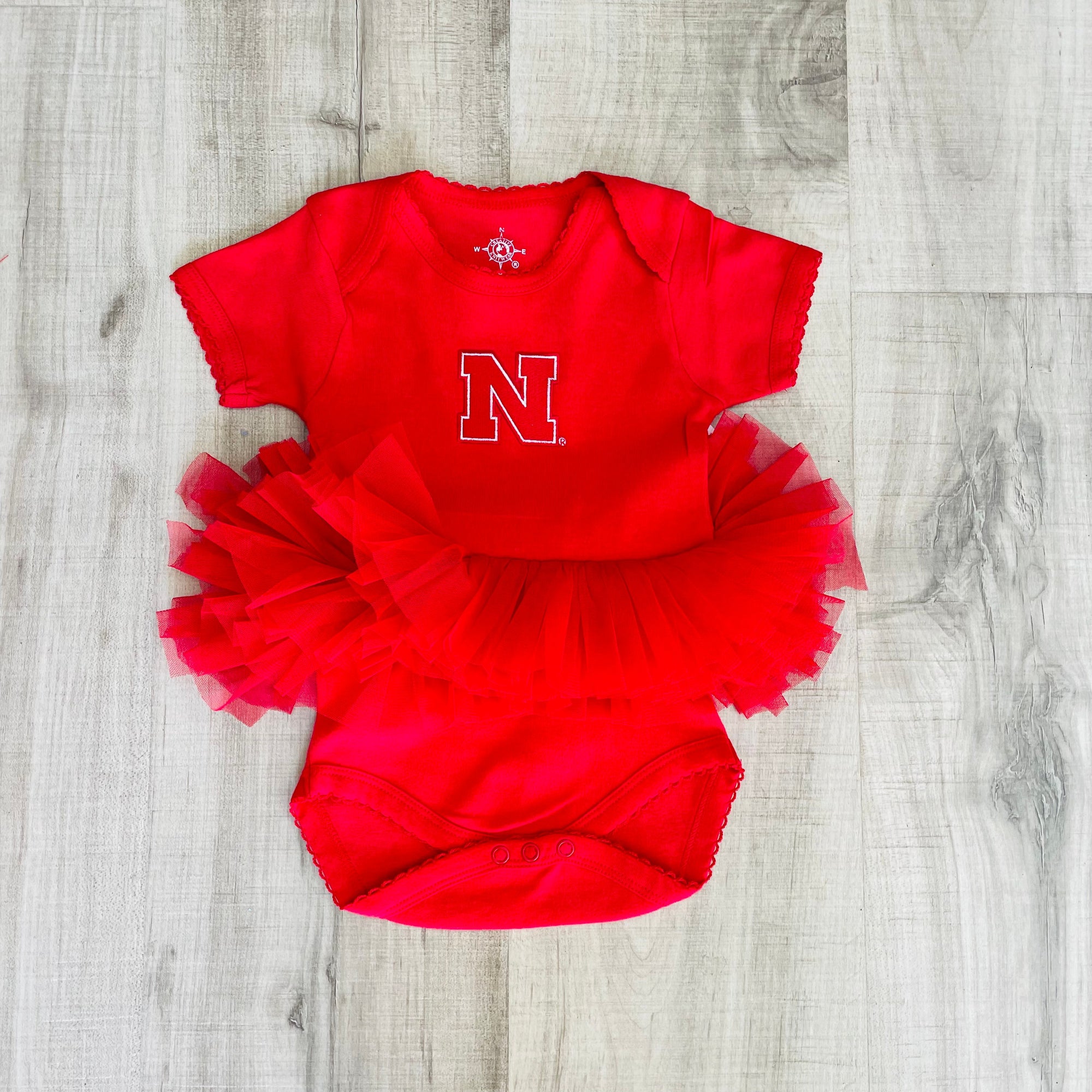 Nebraska Tutu Bodysuit - Red