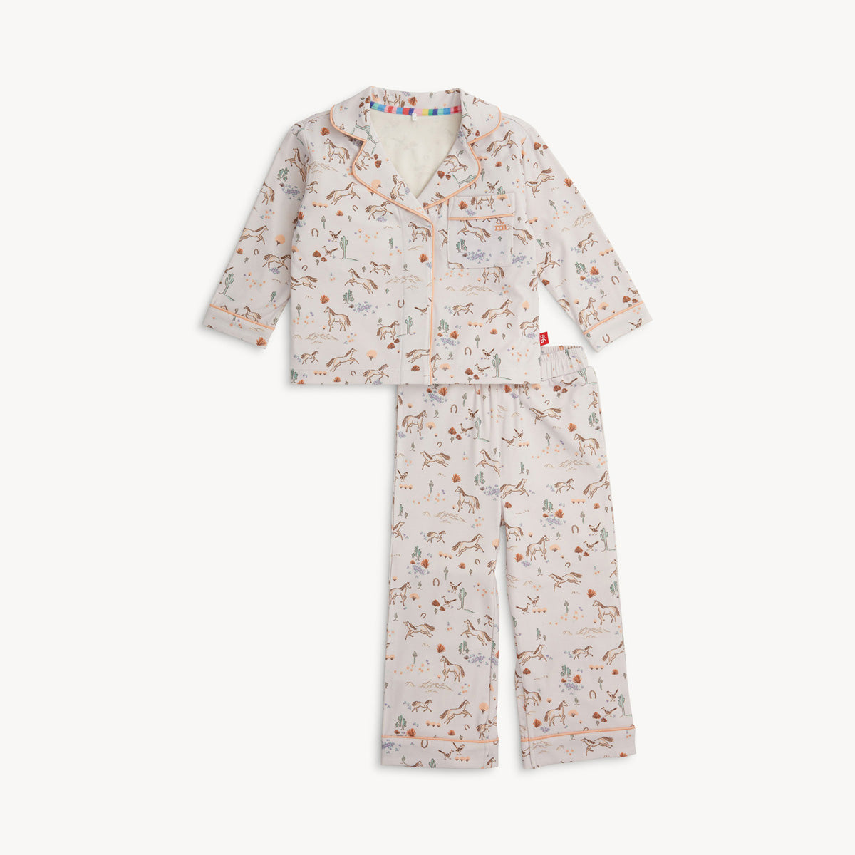 Magnetic Me Modal RightFit Collared Pajama Set / Born to Run