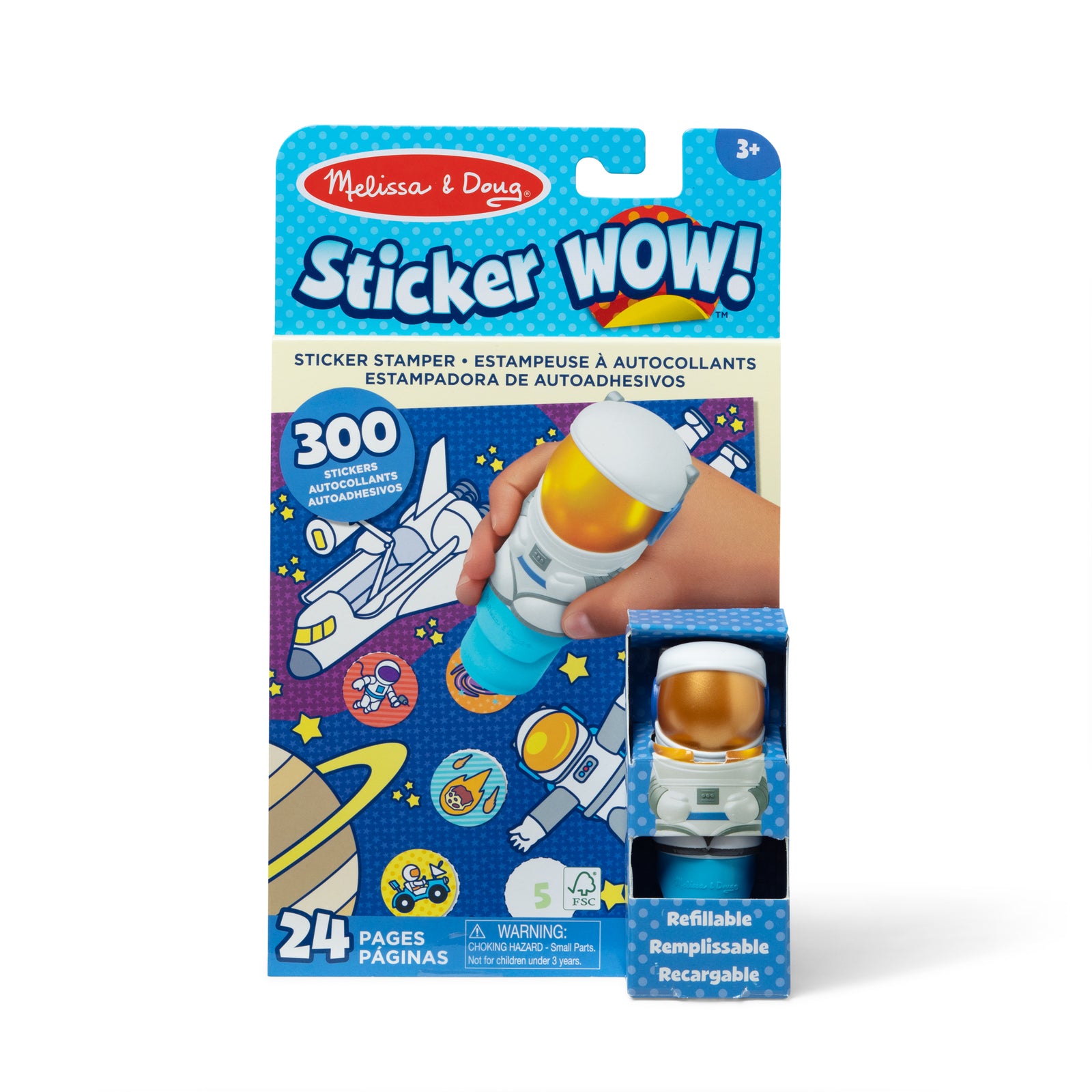 Melissa & Doug Sticker WOW! Activity Pad & Sticker Stamper / Astronaut