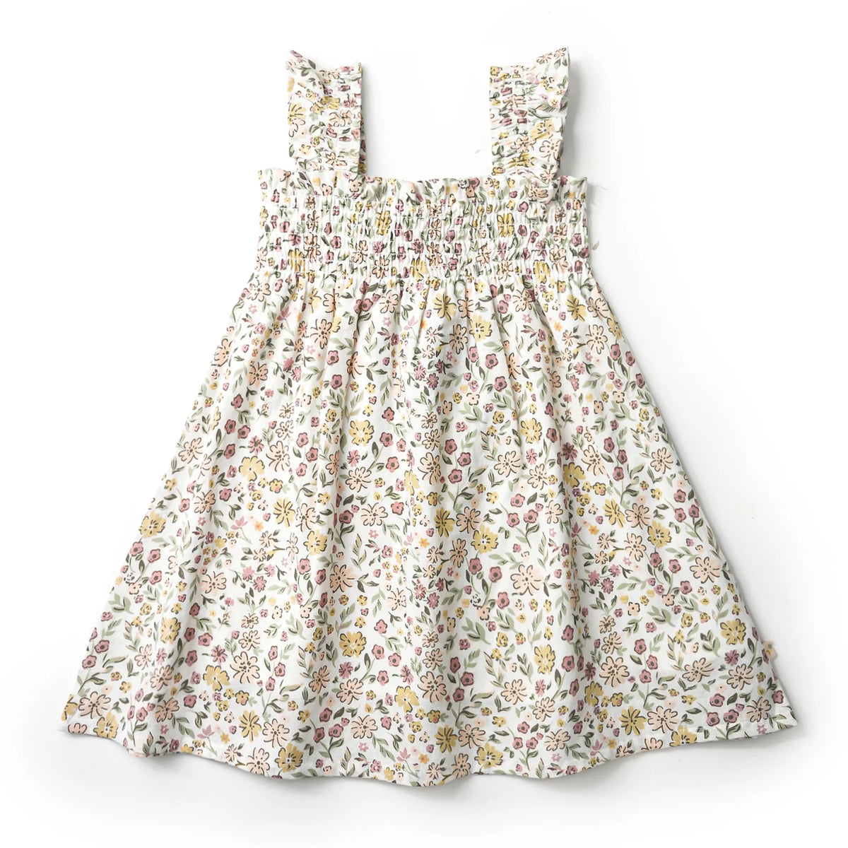 Organic Smocked Sundress / Wild Meadow