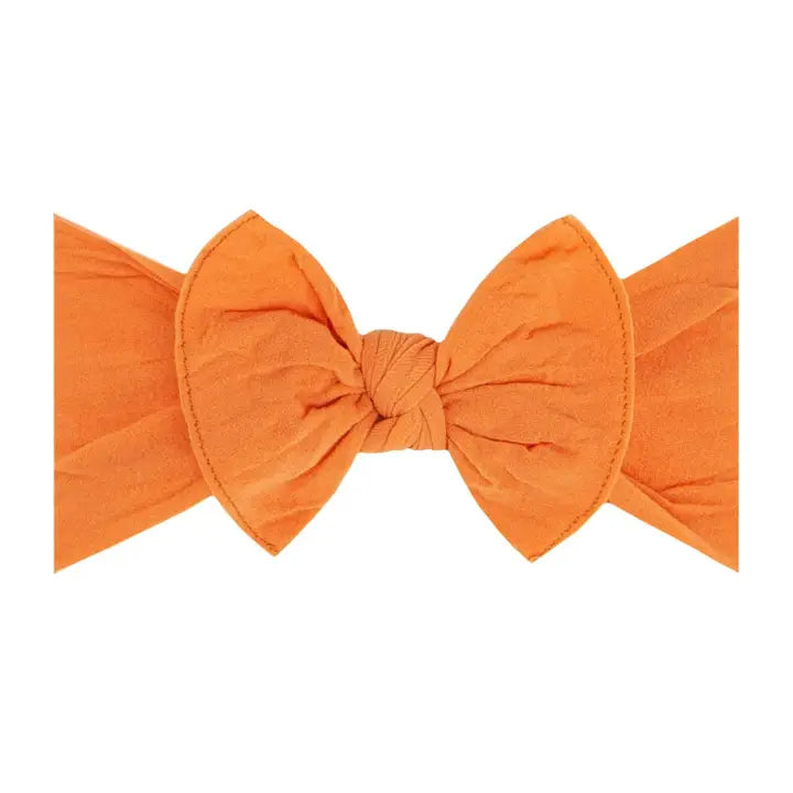 Baby Bling Classic Knot Headband / Tiger Orange