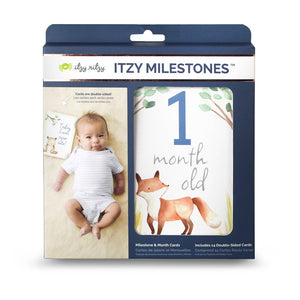 Itzy Ritzy Moments Double-Sided Milestone Cards / Woodland