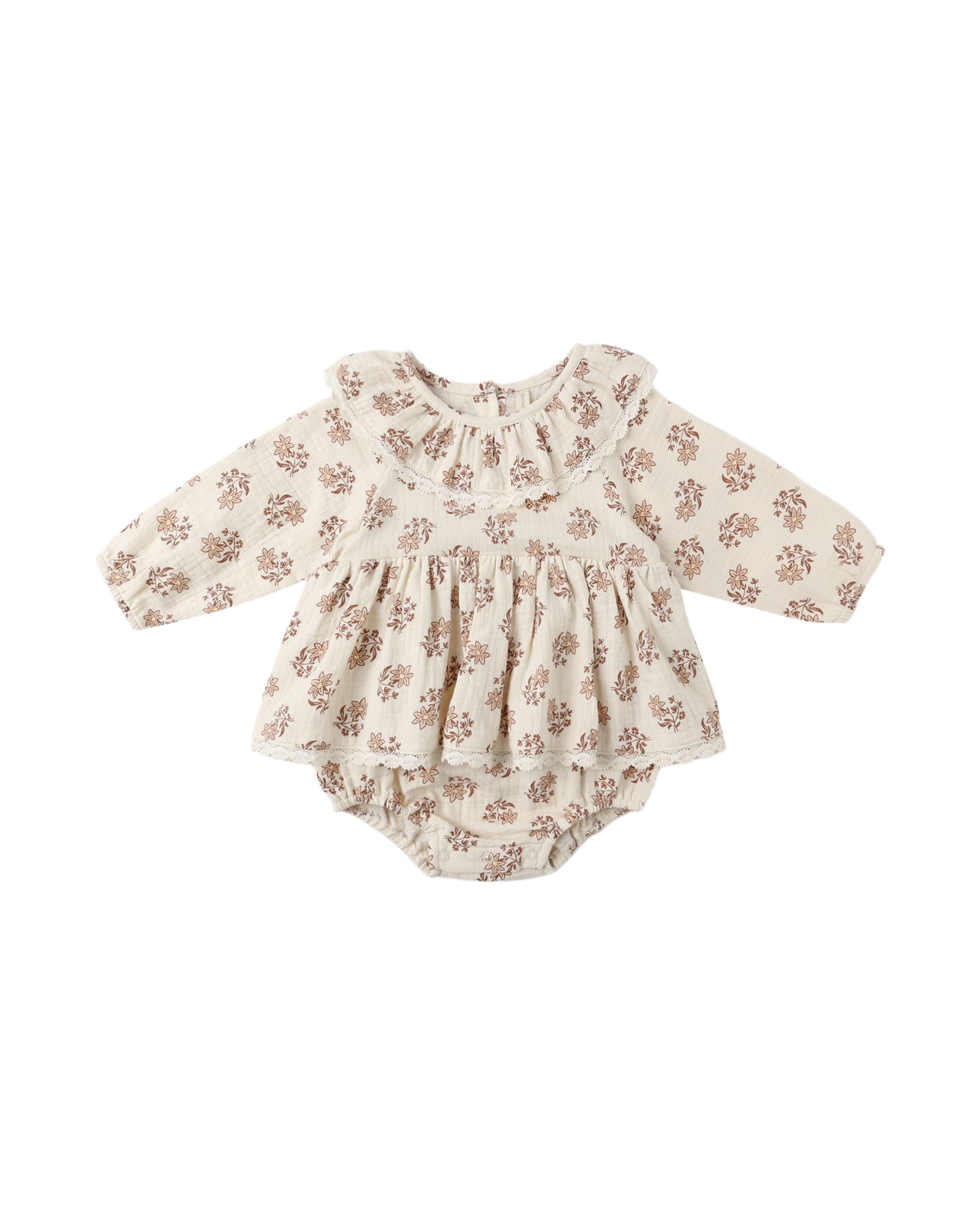 Quincy Mae Thalia Romper / Daylily