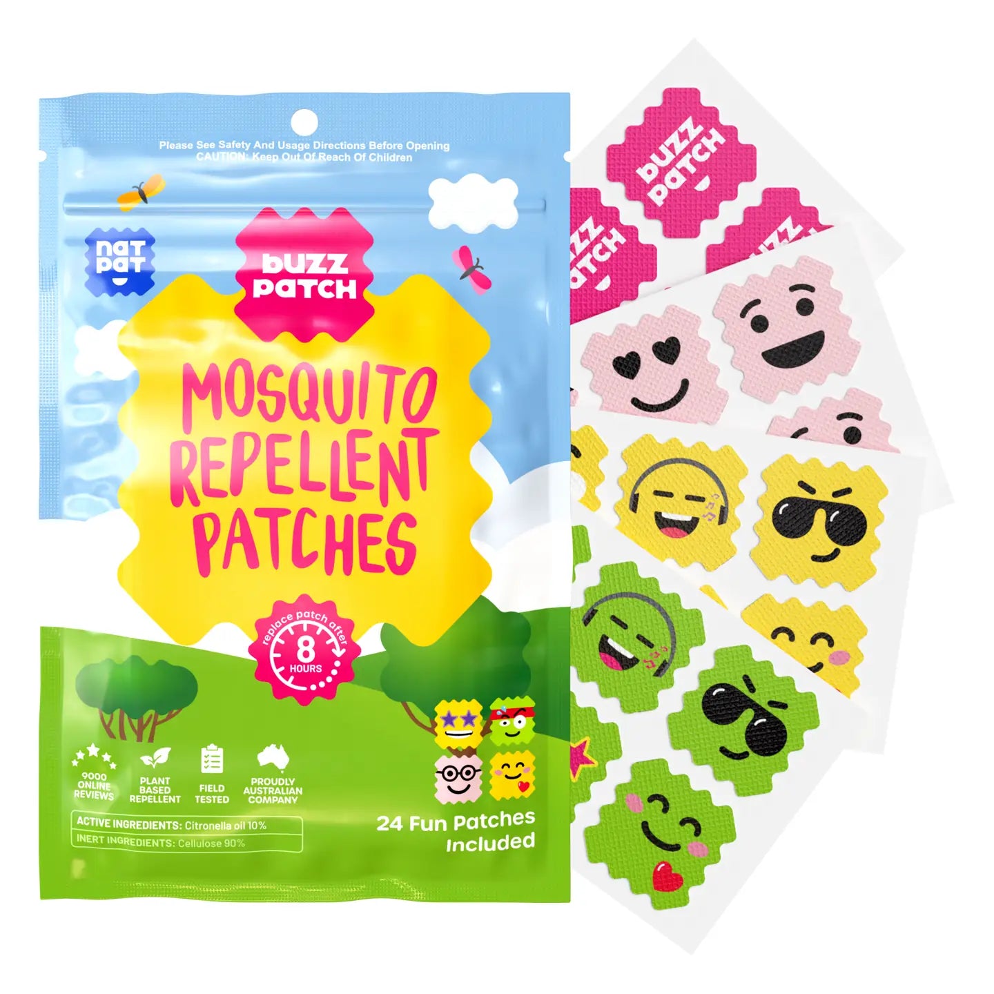 ButzzPatch Mosquito & Insect Repellent Stickers