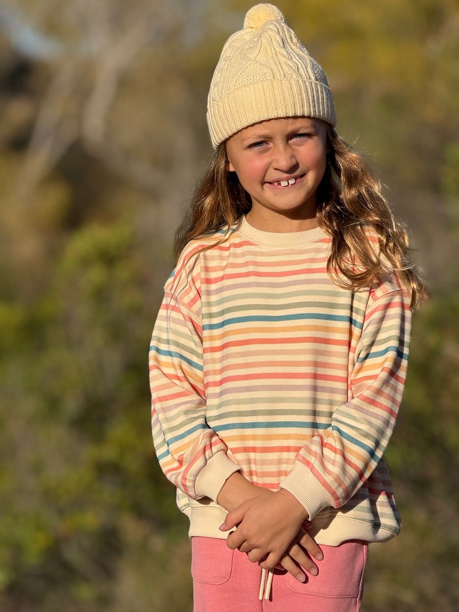 Vignette Alana Sweatshirt / Candy Stripe