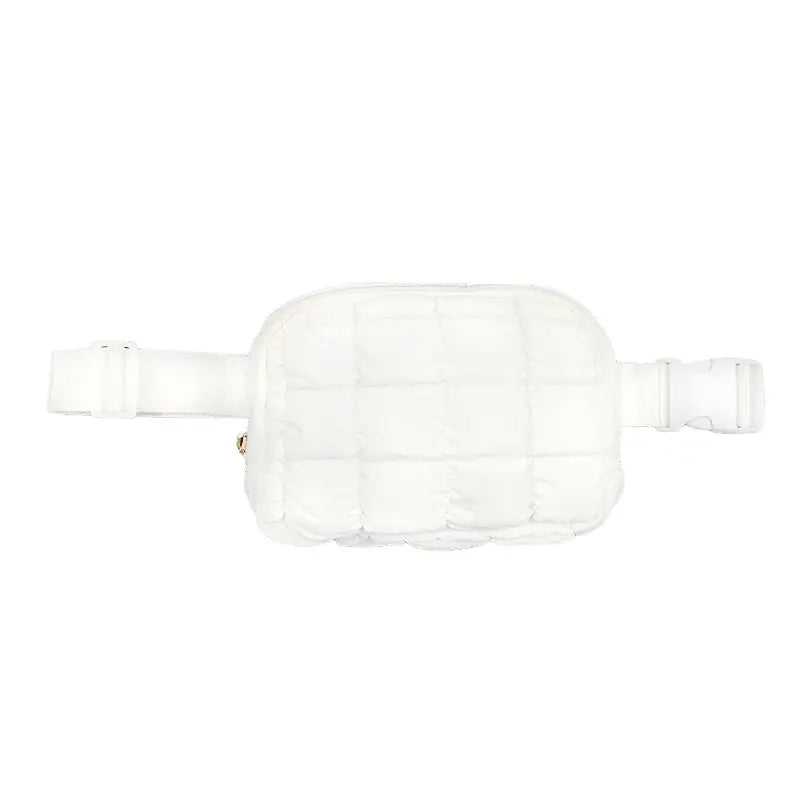 Puffer Belt Bag - White