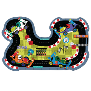 Race Track Shaped Jigsaw Puzzle - 80PC