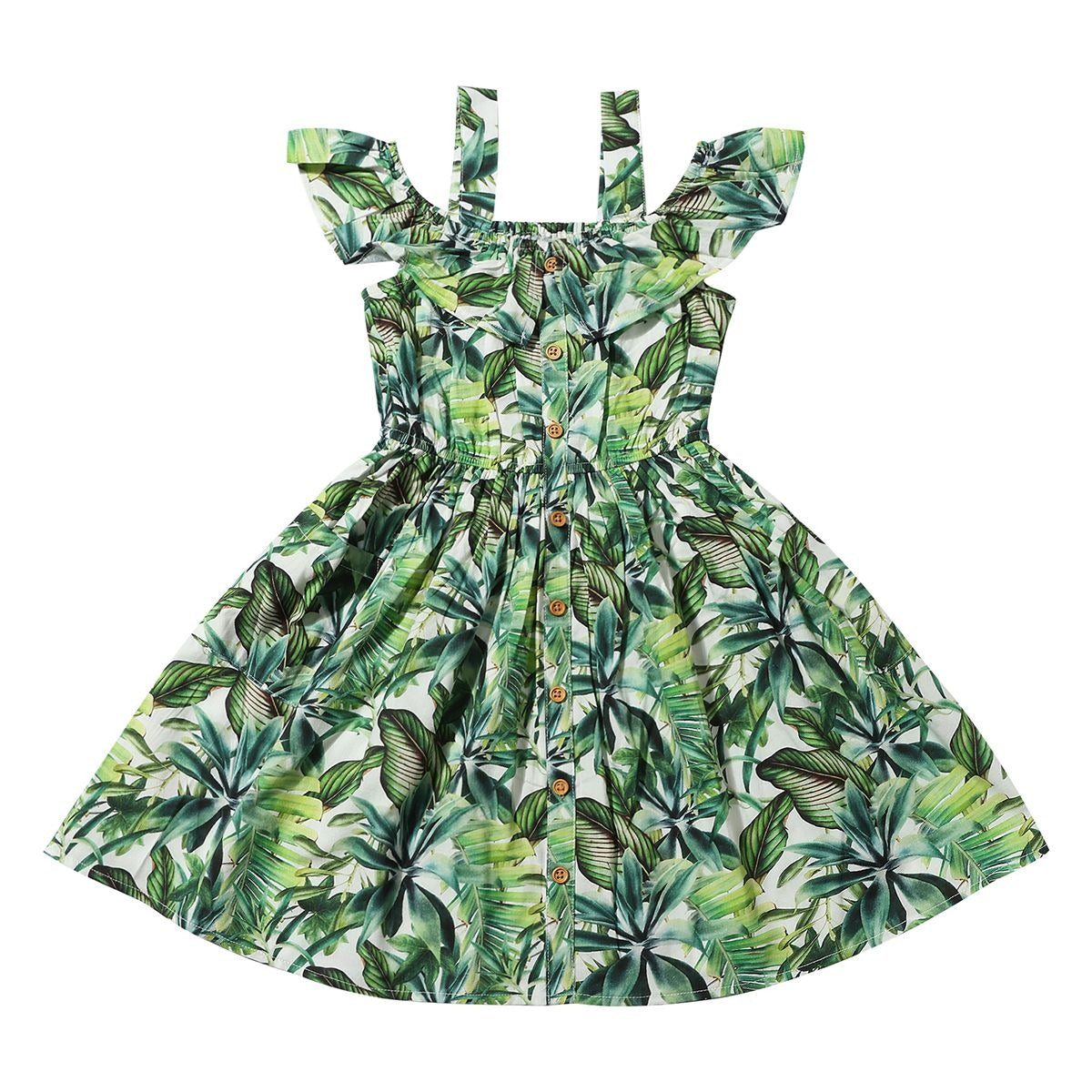 Ivy Dress / Tropical Fronds