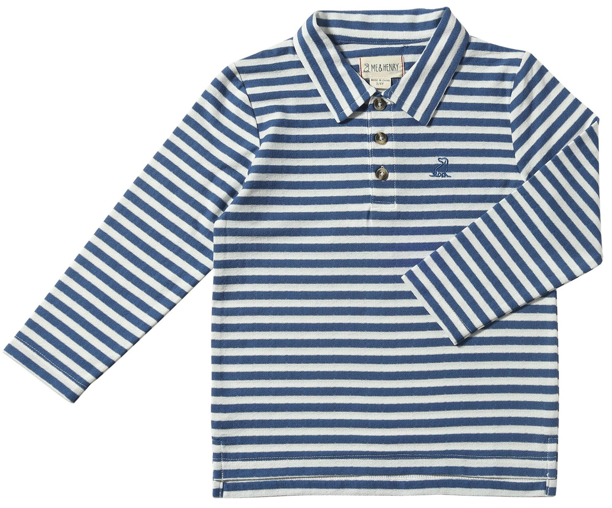 Me & Henry Spencer Polo / Navy & White Stripe